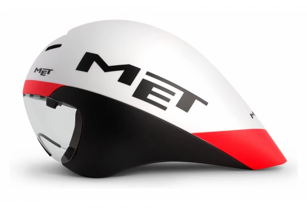 Casque Aero MET Drone Blanc Noir Rouge Mat 2022 – Image 2