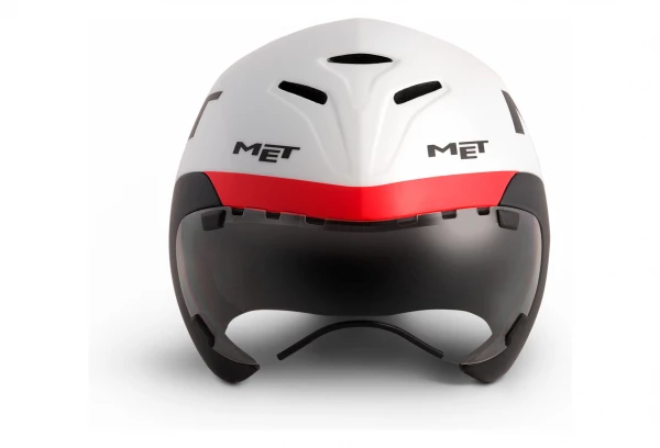 Casque Aero MET Drone Blanc Noir Rouge Mat 2022 – Image 3