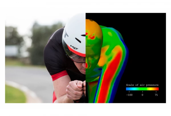 Casque Aero MET Drone Blanc Noir Rouge Mat 2022 – Image 4