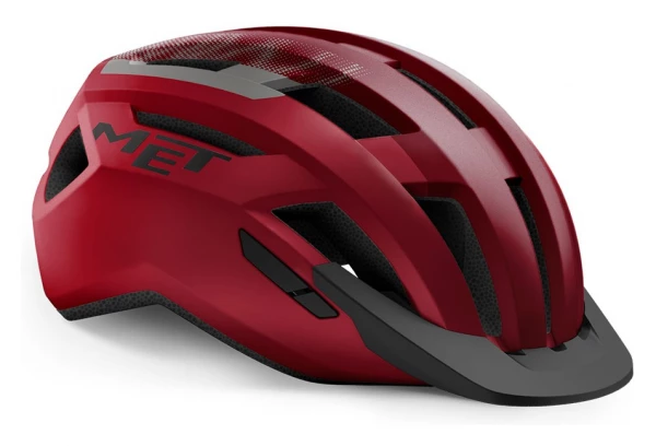 Casque Met Allroad Gravel Mat Rouge Noir 2021