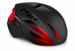 Casque Aéro MET Manta Mips Noir / Rouge Métallisé Mat / Brillant 2022