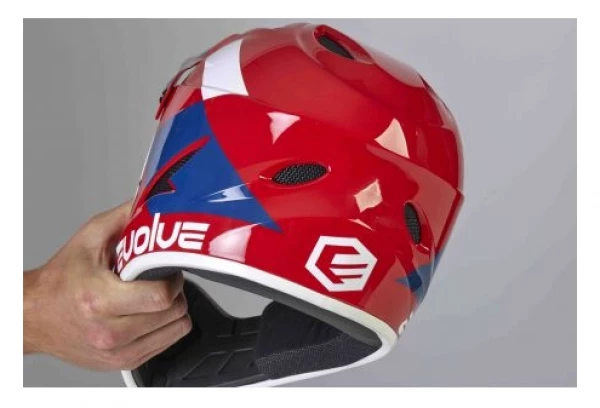 CASQUE EVOLVE STORM GLOSSY RED – Image 2